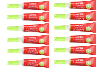 Супер-клей Smartbuy SBT-SG-1P1 (универсальный, прозрачный), 3 гр., лента 12шт. BL-12 (144/576)