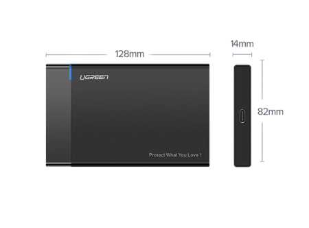 Корпус внешнего жесткого диска USB 3.0 SATA 2.5" US221 (50743) UGREEN