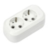 Колодка SmartBuy 2 розетки, 16А, без вкл., с заземлением (SBE-16-2-00-Z)