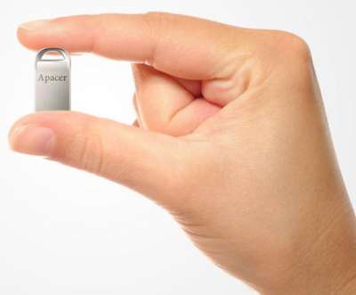 USB-накопитель, Apacer, AH115, AP32GAH115S-1, 32GB, USB 2.0, Серый