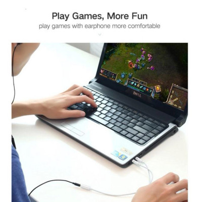 Переходник 2*Audio(m) 3.5mm - Audio(f) 3.5mm AV140 (20898) UGREEN