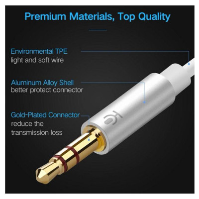 Переходник 2*Audio(m) 3.5mm - Audio(f) 3.5mm AV140 (20898) UGREEN