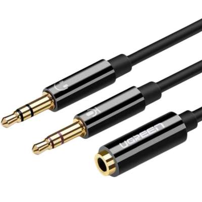 Переходник 2*Audio(m) 3.5mm - Audio(f) 3.5mm AV140 (20898) UGREEN