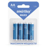 Батарейка Smartbuy, MAXX LR6/4B, (SBBM-2A04B), AA, 1.5V, 4шт в блистере