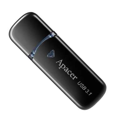 USB-накопитель, Apacer, AH355, AP64GAH355B-1, 64GB, USB 3.1, Черный