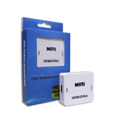 Конвертер с HDMI на VGA с поддержкой аудио