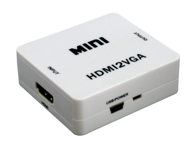 Конвертер с HDMI на VGA с поддержкой аудио