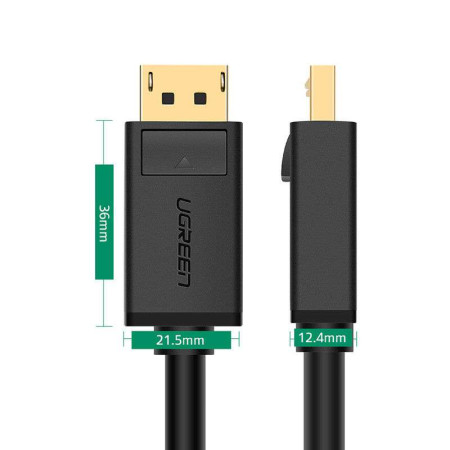 Кабель DisplayPort(m) - DisplayPort(m), 1m, V1.2 DP102 (10244) UGREEN