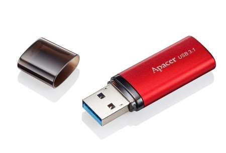 USB-накопитель, Apacer, AH25B, AP128GAH25BR-1, 128GB, USB 3.1, Красный