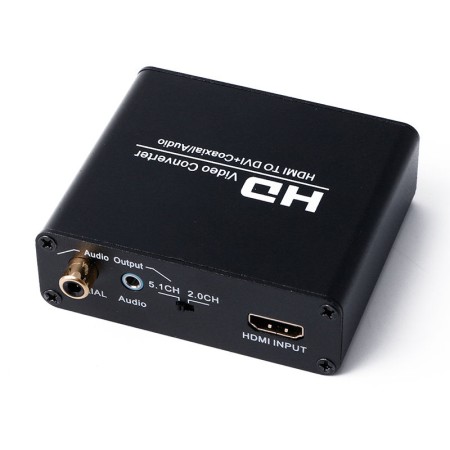 Конвертер с HDMI на DVI (активный с дополнительным аудио выходом)