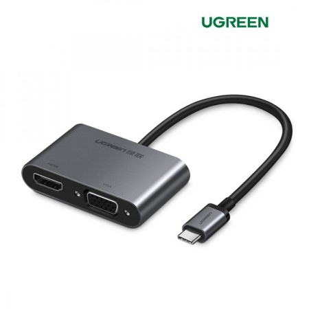 Конвертер USB 3.1(m) Type C на HDMI + VGA CM162 (50505) UGREEN