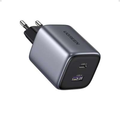 Зарядное устройство на 1xUSB-C+1 USB, 35W, QC3.0, Gan X CD350 (15539) UGREEN