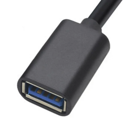 Кабель USB 3.0(m) - USB 3.0(f) 90° удлинитель USB 0.15м