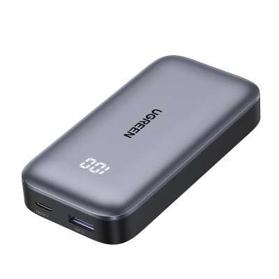 Мобильный аккумулятор Power Bank 10000mAh, 30W, Серый PB502 (25185) UGREEN