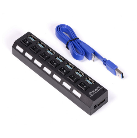 USB 3.0 HUB 7 port с выключателями (SBHA-7307-B) SmartBuy