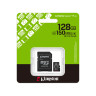 Карта памяти, Kingston, SDCS3/128GB, MicroSDXC 128GB, Canvas Select Plus, A1, U1, V10, c адаптером S