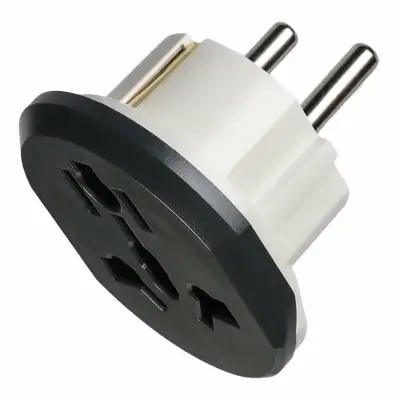 Адаптер Евровилка 220V на тройной английский 220V (EV300)