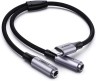 Кабель USB-C - 2*Audio(f) 3.5mm (сплиттер для наушников) AV144 (30732) UGREEN