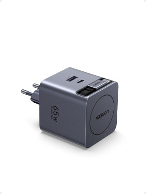 Зарядное устройство на 2xUSB-C+1xUSB, 65W, QC4.0+, GanN, 0.75m, X615 (65825) UGREEN