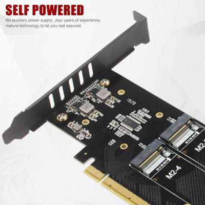 Переходник для 4xM.2 NVMe, PCI-E 3.0x4, Raid