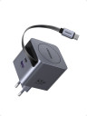 Зарядное устройство на 2xUSB-C+1xUSB, 45W, QC4.0+, GanN, 0.75m, X614 (65822) UGREEN