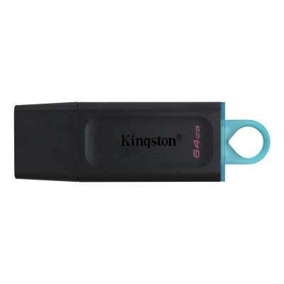 USB-накопитель, Kingston, DTX/64GB, 64GB, USB 3.2, Чёрный