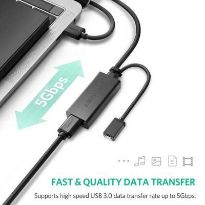 Кабель USB(m) - USB(f) удлинитель USB 3.0, 5m US175 (20826) UGREEN