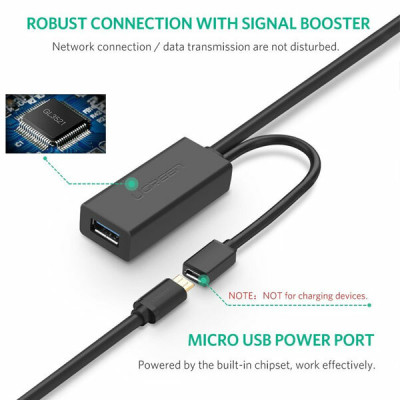 Кабель USB(m) - USB(f) удлинитель USB 3.0, 5m US175 (20826) UGREEN