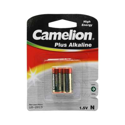 Батарейка CAMELION, LR1-BP2, Plus Alkaline, N, 2 шт., Блистер