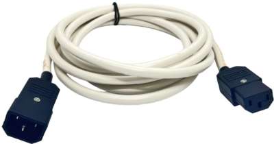 Кабель питания C13-C14, 220V, 10A, 3x1,5 кв.мм, 3,5 кВт