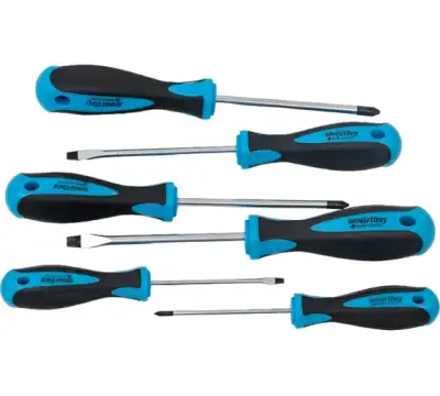 Набор отверток 6 штук, шлицевые и крестовые, намагниченный наконечник, CR-V, Smartbuy Tools/32