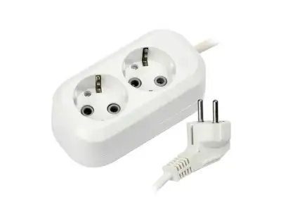Удлинитель SmartBuy 2 розетки, 5м, 16А, ПВС 3х1,0, без вкл., с заземлением (SBE-16-2-05-Z)