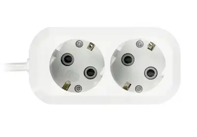 Удлинитель SmartBuy 2 розетки, 5м, 16А, ПВС 3х1,0, без вкл., с заземлением (SBE-16-2-05-Z)