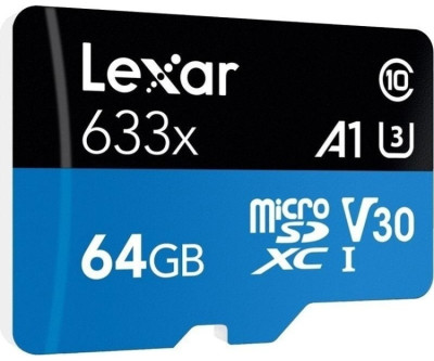 Карта памяти, Lexar, 633X LMS0633064G-BNNNG 64GB без адаптера