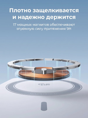Мобильный аккумулятор Power Bank Mag-Safe, 20000mAh, 45W 1C+25W QI2.2, голубой, PB775 (65959) UGREEN