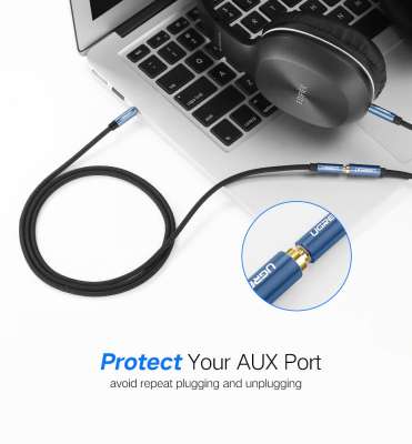 Кабель Audio(m) 3.5mm - Audio(f) 3.5mm, 2m. AV118 (40675) UGREEN