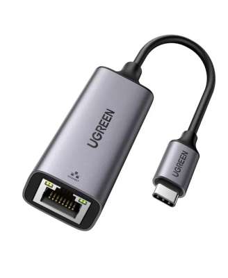 Конвертер USB 3.1(m) Type C на LAN RJ-45,10/100/1000 Mbps CM199 (50737) UGREEN