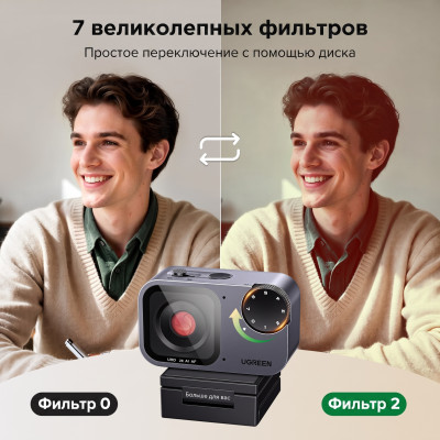 Веб-камера UGREEN CM929, 2K (75725A) AI-powered