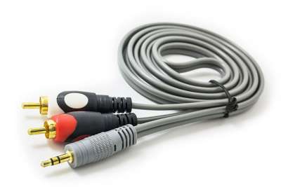 Кабель Audio(m) 3.5mm - 2RCA(m), 1.5m (AUX-кабель)