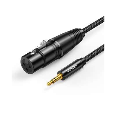 Кабель Audio(m) 3.5mm - XLR(f), 2m. AV182 (20244) UGREEN