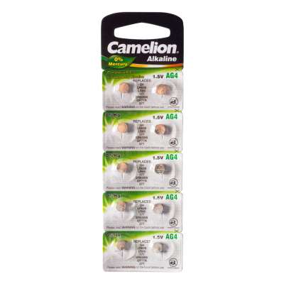 Батарейка CAMELION, AG4/LR66/LR626/377, Alkaline, 1.5V, 1 шт.
