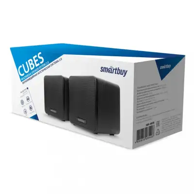 Акустическая система 2.0 SmartBuy CUBES, Черный (SBA-4650)