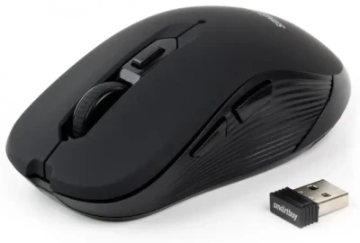 Мышь оптическая беcпроводная Smartbuy ONE 200, черная (SBM-200AG-K) USB