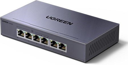 UGREEN, CM741 (35371EU), Коммутатор 6-портовый, PoE 1Gb/s