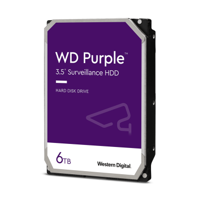 6Tb WD Purple (WD64PURZ) 5400rpm, SATA 6Gb/s, 256MB, 3.5"