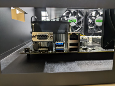 Корпус для майнинга в сборе материнская плата на 8 видеокарт, CPU, DIMM, SSD, БП