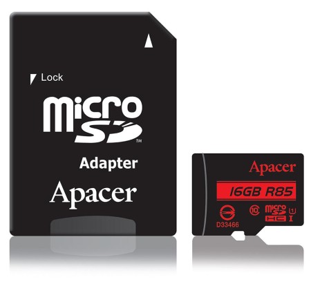 Карта памяти microSD Apacer AP16GMCSH10U5-R 16GB