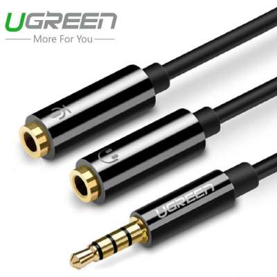 Переходник 2*Audio(f) 3.5mm - Audio(m) 3.5mm AV141 (30620) UGREEN
