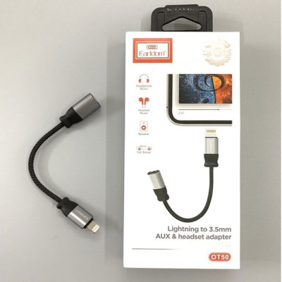 Переходник USB Lightning - Audio(f) 3.5mm (OT50) Earldom