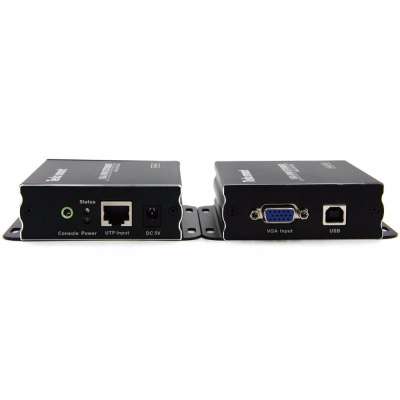 Удлинитель VGA + USB, KVM Extender (Усилитель VGA и USB сигнала до 300м.)